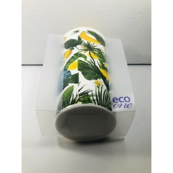 Eco One Double Wall Ceramic Mug Banana Tropical Pattern 10 Ounce NEW - Picture 6 of 8